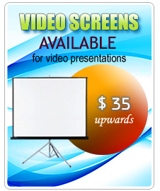 rent video screens from RAAV